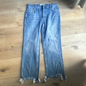 We The Free People distressed jeans - Size 25 - button fly.